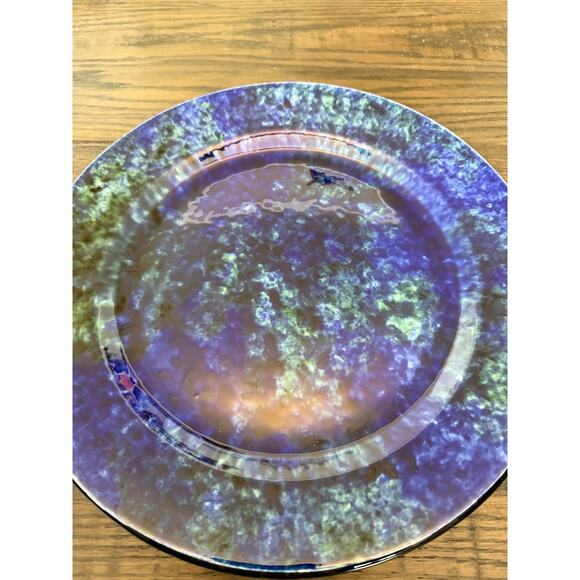 Stangl Pottery Mediterranean 10" Dinner Plates – Blue Green Splatter - Picture 4 of 9